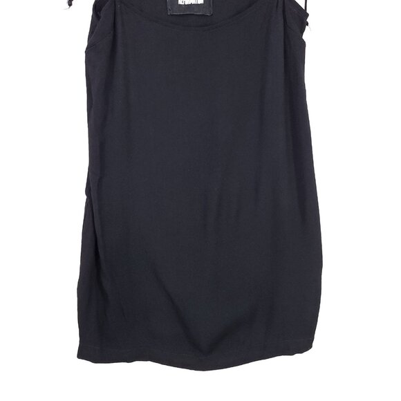 Reformation Cami Tank Top Size Small Black Adjustable Spaghetti Tie Straps - Picture 3 of 9